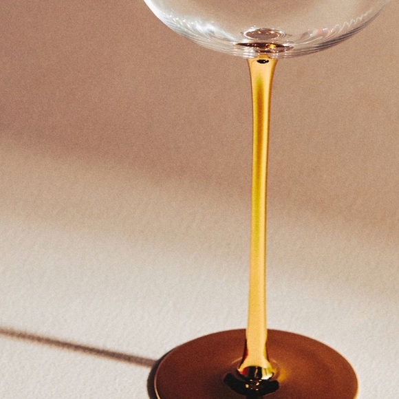 ✨ 24K Gold PINK Catherine Martin Gold Starry Night Wine Glasses - Picture 7 of 10